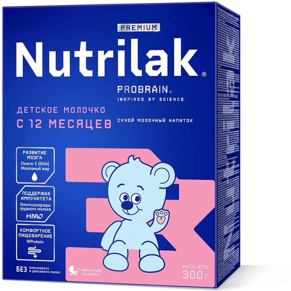 Детский сухой молочный напиток Nutrilak Premium 3