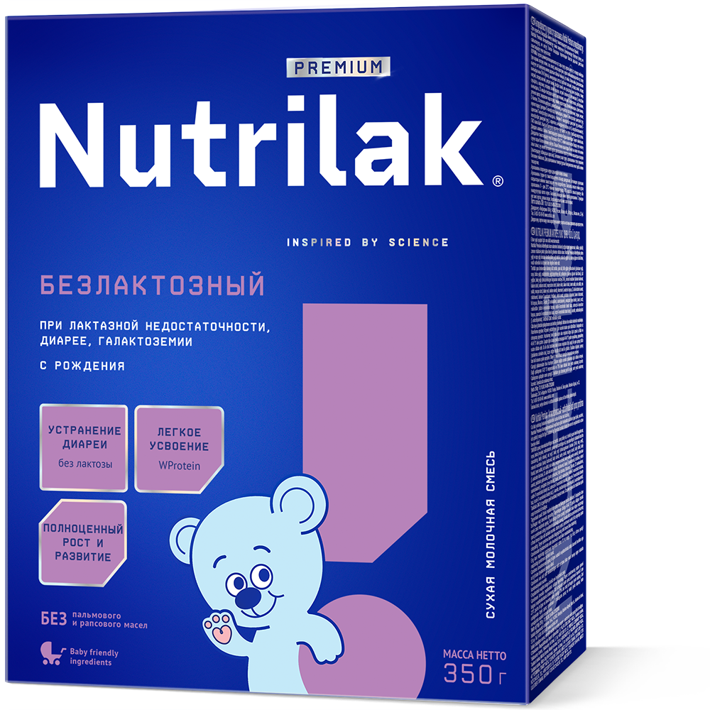 Смесь Нутрилак Безлактозный 350 г - где купить, состав молочной смеси,  описание, как приготовить смесь для детей | Nutrilak