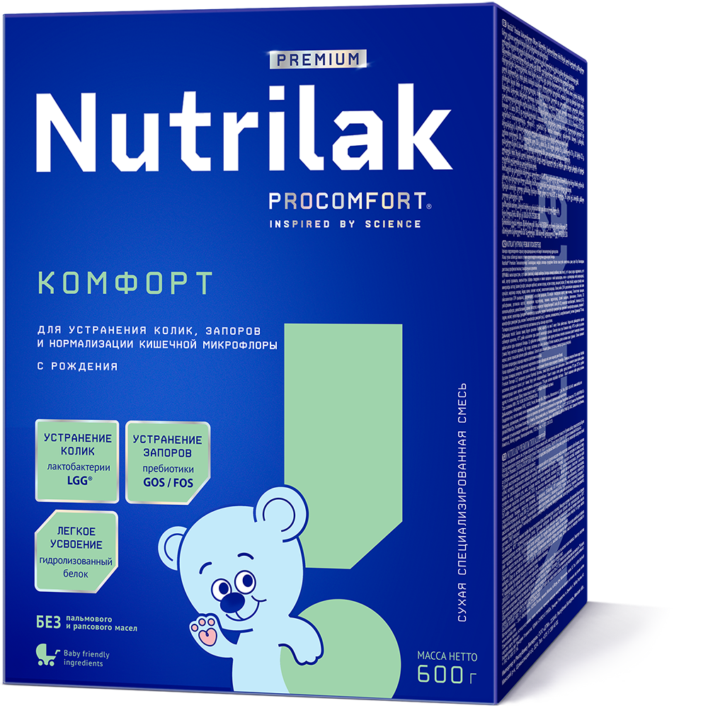 Детская смесь Nutrilak Premium Комфорт 600гр | Nutrilak