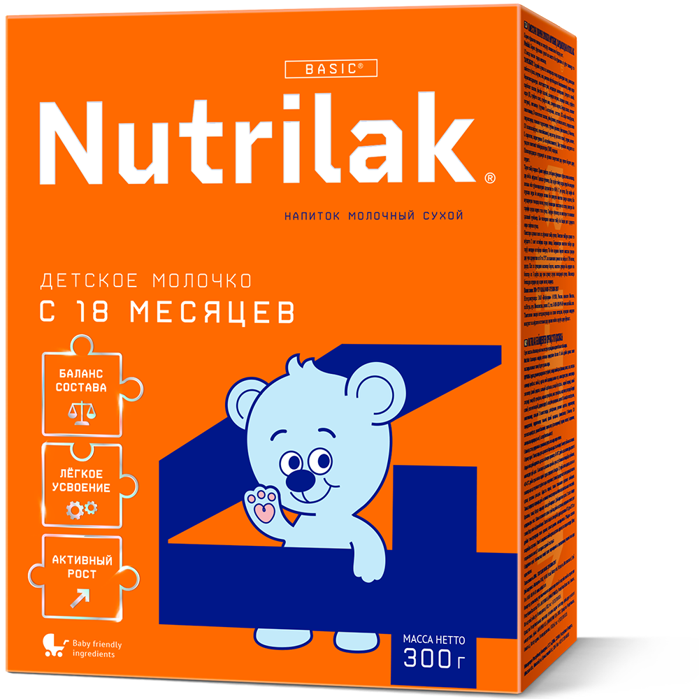 Напиток молочный сухой Nutrilak 4 300u - купить в интернет-магазине Nutrilak