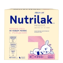 Детская молочная смесь Nutrilak Premium 1 на козьем молоке, 1050г