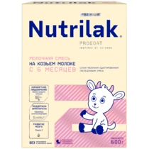 Детская молочная смесь Nutrilak Premium 2 на козьем молоке, 1800г