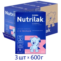Детский молочный напиток Nutrilak Premium 3, 1800г