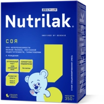Детская соевая смесь Nutrilak Premium Соя, 350г