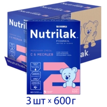 Детская молочная смесь Nutrilak Premium 2, 1800г