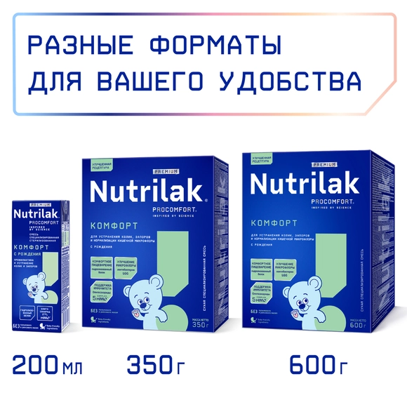 Nutrilak Premium ProComfort КОМФОРТ, готовая смесь