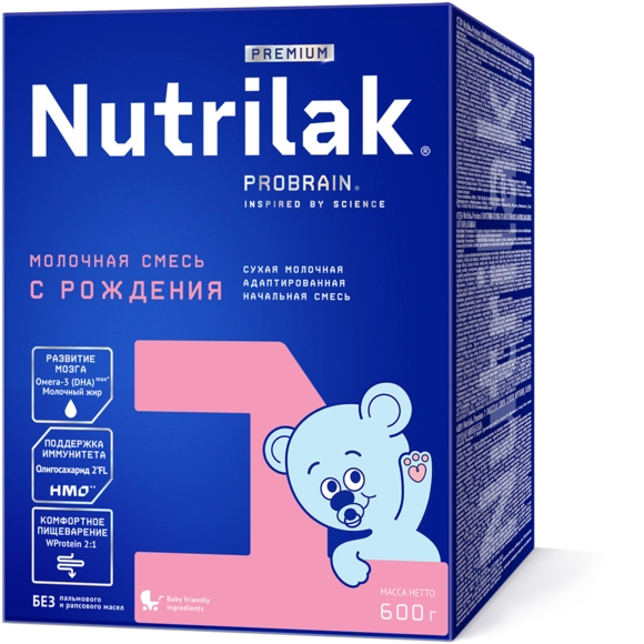 Детская молочная смесь Nutrilak Premium 1, 1800г
