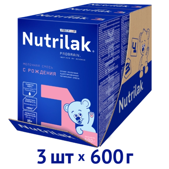 Детская молочная смесь Nutrilak Premium 1, 1800г
