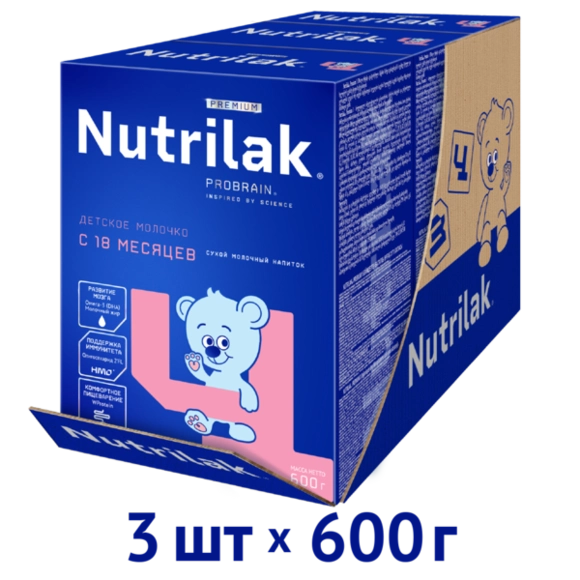Детский молочный напиток Nutrilak Premium 4, 1800г