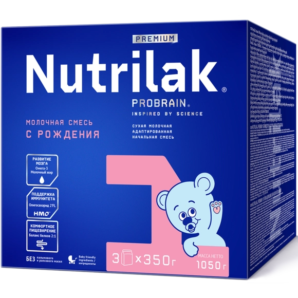 Детская молочная смесь Nutrilak Premium 1, 1050г
