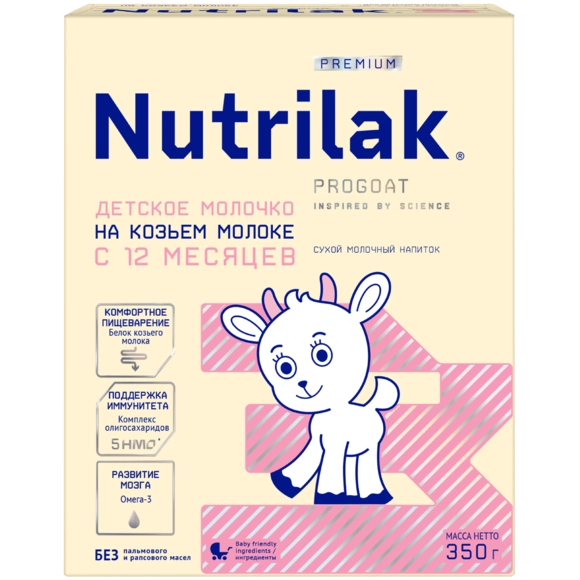 Детский молочный напиток Nutrilak Premium 3 на козьем молоке, 350г