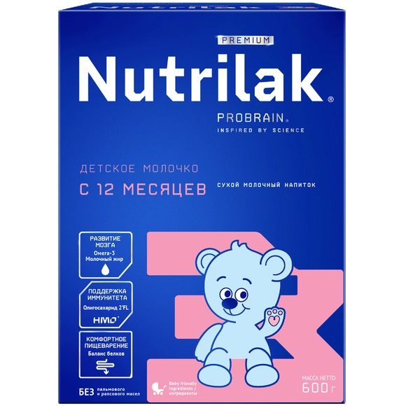 Детский молочный напиток Nutrilak Premium 3, 1800г