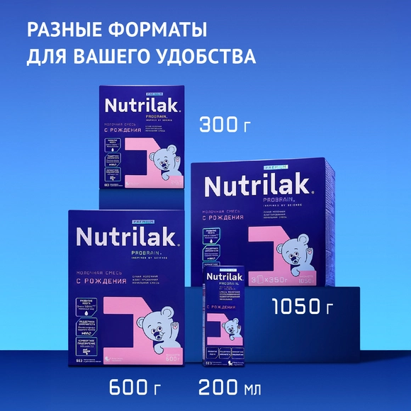 Детская молочная смесь Nutrilak Premium 1, 600г