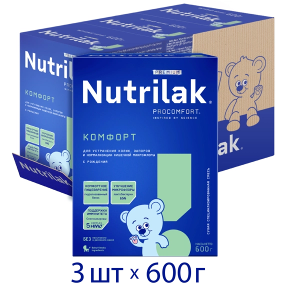 Детская молочная смесь Nutrilak Premium Комфорт, 1800г